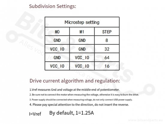 Stappenmotor driver stepstick TMC2209 V2 voor 3D printers UART